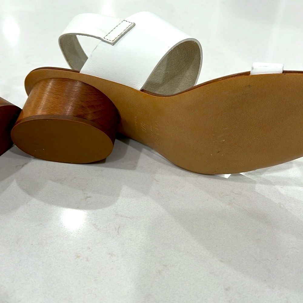 Rag & Bone City Heel Sandal In Bright White Size 7 NEW! - Picture 10 of 10